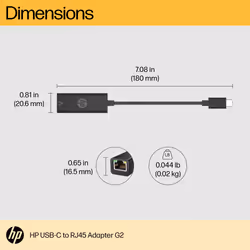 HP USB-C to RJ45 Adapter G2 - Additional view 8