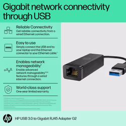 HP USB 3.0 to Gigabit RJ45 Adapter G2 - Additional view 4