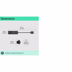 HP USB 3.0 to Gigabit RJ45 Adapter G2 - Additional view 5