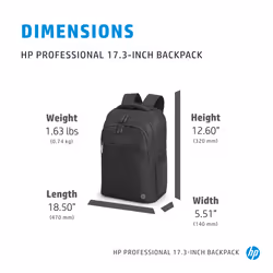 HP Professional 17.3-inch Backpack - Additional view 4