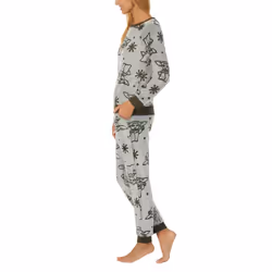 STAR WARS The Mandalorian Grogu Womens 2-Piece Plush Fleece Jogger Lou