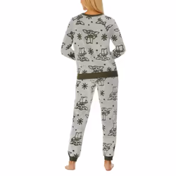 STAR WARS The Mandalorian Grogu Womens 2-Piece Plush Fleece Jogger Lou