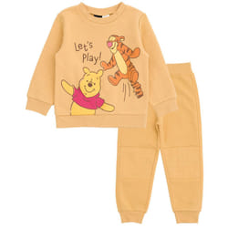 Disney Winnie the Pooh Tigger Infant Baby Boys Fleece Sweatshirt and Jogger Pants Outfit Set Yellow 18 Months