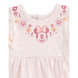 Disney Minnie Mouse Floral Toddler Girls Peplum Tank Top and Cotton Gauze Pants Outfit Set 5T