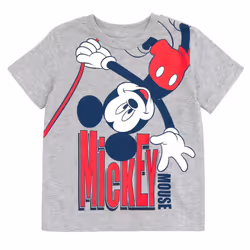 Disney Mickey Mouse Little Boys T-Shirt and Mesh Shorts Outfit Set Hea