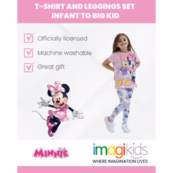 Disney Daisy Duck Minnie Mouse Toddler Girls T-Shirt and Leggings Outf