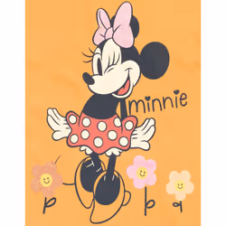 Disney Minnie Mouse Little Girls T-Shirt and Leggings Outfit Set Brown
