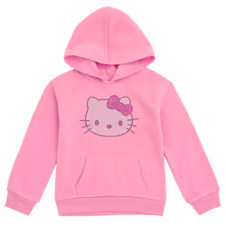 Hello Kitty Little Girls Fleece Pullover Hoodie Pink 7-8