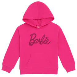 Barbie Little Girls Fleece Pullover Hoodie Pink 7-8