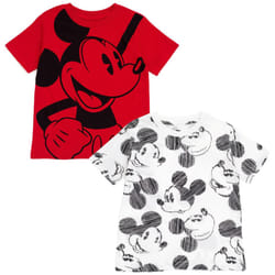 Disney Mickey Mouse Toddler Boys 2 Pack TShirts BrownWhite 5T