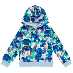 Disney Lilo & Stitch Little Girls Fleece Pullover Hoodie Blue 7-8
