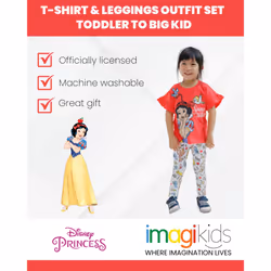 Disney Princess Snow White Animals Little Girls T-Shirt and Capri Legg