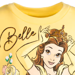 Disney Princess Belle Little Girls French Terry Dress Princess Belle Y