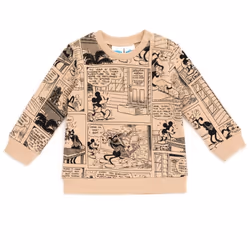 Disney Mickey Mouse Goofy Newborn Baby Boys Fleece Sweatshirt and Pants Set Brown/Gray 0-3 Months