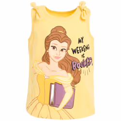 Disney Princess Cinderella Belle Moana Toddler Girls 3 Pack Tank Tops