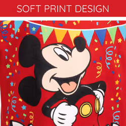 Disney Mickey Mouse Birthday Infant Baby Boys Graphic T-Shirt Mickey Red 18 Months