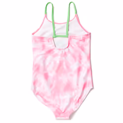 STAR WARS The Child Big Girls One Piece Bathing Suit Tie Dye Pink 10-1