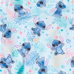 Disney Lilo & Stitch Big Girls One Piece Bathing Suit Floral Blue 10-1
