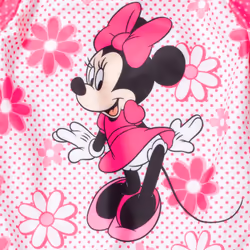 Disney Minnie Mouse Little Girls One Piece Bathing Suit Floral Pink 6