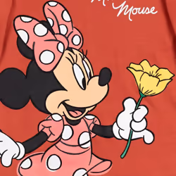 Disney Minnie Mouse Big Girls Fleece Pullover Hoodie Red 14-16