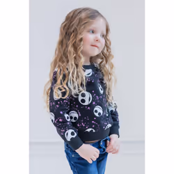 Disney Nightmare Before Christmas Jack Skellington Toddler Girls Frenc