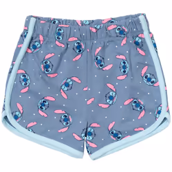 Disney Lilo & Stitch Little Girls T-Shirt and French Terry Shorts Outfit Set Blue 6