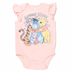 Disney Tigger Winnie the Pooh Eeyore Infant Baby Girls 5 Pack Cuddly B