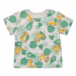Disney Lion King Simba Baby Boys 3 Piece Outfit Set: Overalls T-Shirt Hat 6-9 Months