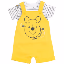 Disney Winnie the Pooh Baby Boys 3 Piece Outfit Set: Overalls T-Shirt
