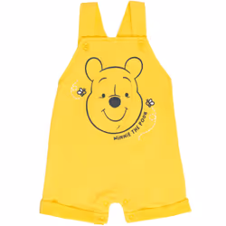 Disney Winnie the Pooh Baby Boys 3 Piece Outfit Set: Overalls T-Shirt