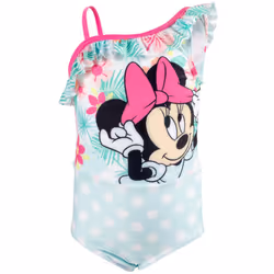 Disney Minnie Mouse Toddler Girls One Piece Bathing Suit Floral Polka