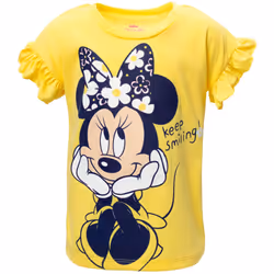 Disney Minnie Mouse Little Girls Graphic T-Shirt and Shorts Outfit Set