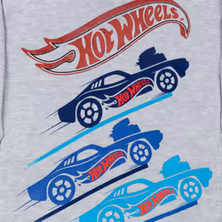Hot Wheels Big Boys Fleece Pullover Hoodie Heather Grey 18-20