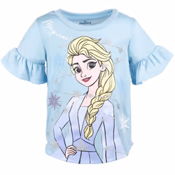 Disney Frozen Elsa Big Girls Ruffle Graphic T-Shirt & Leggings Set Blu