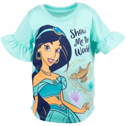 Disney Princess Jasmine Little Girls T-Shirt and Leggings Outfit Set G