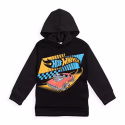 Hot Wheels Toddler Boys Fleece Hoodie Black 2T