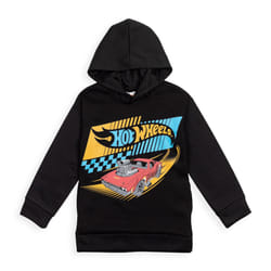 Hot Wheels Toddler Boys Fleece Hoodie Black 2T