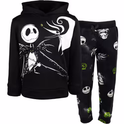 Disney Nightmare Before Christmas Jack Little Boys Fleece Hoodie & Pan