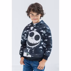 Disney Nightmare Before Christmas Jack Skellington Big Boys Fleece Hoo