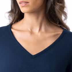 Fruit of the Loom Women's Waffle V-Neck Top and Flannel Pant Sleep Set  Navy/Snowflake  Large