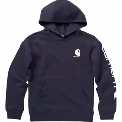 Carhartt Boys' Long Sleeve Hooded Sweatshirt  Navy Blazer  5