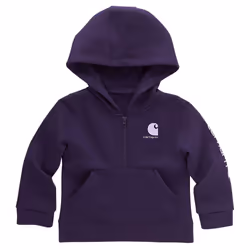 Carhartt Girls' Long-Sleeve Half-Zip Hooded Sweatshirt Crown Jewel