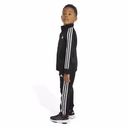 adidas Boy's Tricot Tracksuit Jacket Jogger Pant Set  Black  2T
