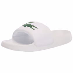 Lacoste Women's Croco Slide Sandal White/Green 9