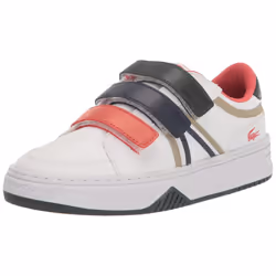 Lacoste L001 Sneaker White/Dark Green 5 US Unisex Big Kid
