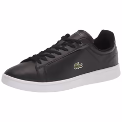 Lacoste Mens Carnaby Sneaker  Black/Grey  9.5 US