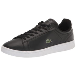 Lacoste Mens Carnaby Sneaker  Black/Grey  9.5 US