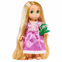 Disney Store Official Animators' Collection Rapunzel Doll Tangled 16 Inches Includes Pascal with Molded Details Fully Pos ...