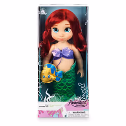Disney Store Official Animators' Collection Ariel Doll  The Little Mermaid  16 Inch Toy Figure  Detailed Plush Sculpting with Embroidered Features  Id
