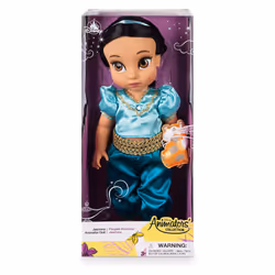 Disney Store Official Animators' Collection Jasmine Doll from Aladdin - 16 Inches  Authentic Princess Design  for Kids & Collectors  Soft & Poseable F